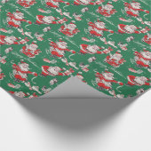 Papier Cadeau Papier d'emballage le père noël de rétro Noël (Coin)