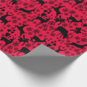 Papier Cadeau Papier d'emballage Leap Deer Red (Coin)