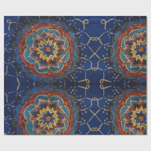 Papier Cadeau Papier d'emballage magique de mandala (Plat)