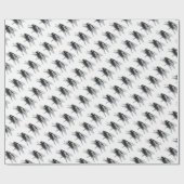 Papier Cadeau Papier d'emballage mat blanc Fly Buddy (Plat)