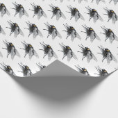 Papier Cadeau Papier d'emballage mat blanc Fly Buddy (Coin)