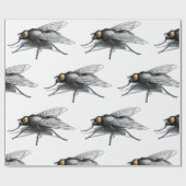 Papier Cadeau Papier d'emballage mat blanc Fly Buddy (Plat)