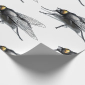 Papier Cadeau Papier d'emballage mat blanc Fly Buddy (Coin)