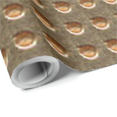 Papier Cadeau Papier d'emballage mat Gold Indent (Coin rond)