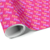 Papier Cadeau Papier d'emballage mat rose chaud (Coin rond)