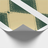 Papier Cadeau Papier d'emballage mat vert (Coin)