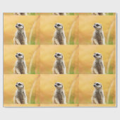 Papier Cadeau Papier d'emballage mignon de Meerkat (Plat)