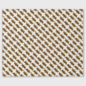 Papier Cadeau Papier d'emballage minuscule minuscule de tortue (Plat)