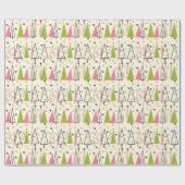 Papier Cadeau Papier d'emballage moderne d'arbre de Noël de la (Plat)