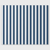 Papier Cadeau Papier d'emballage motif à rayures bleu et blanc m (Plat)