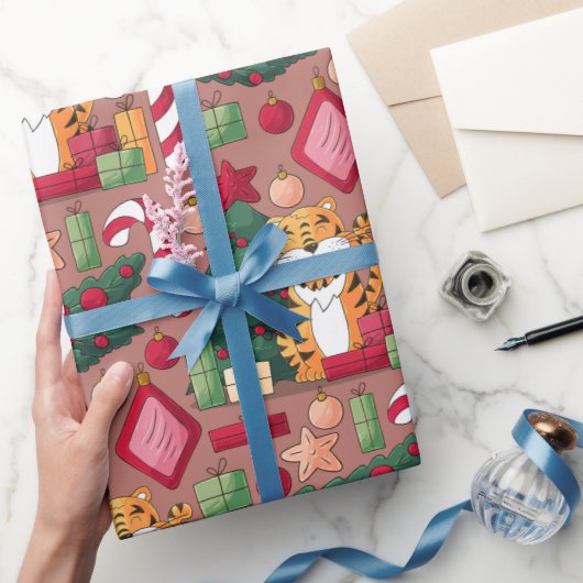 Papier Cadeau Papier d'emballage motif à thème de Noël (Cadeaux)