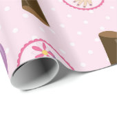 Papier Cadeau Papier d'emballage motif à thème spa amusant (Coin rond)