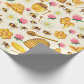 Papier Cadeau Papier d'emballage motif apicole (Coin)