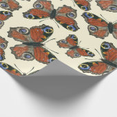 Papier Cadeau Papier d'emballage motif d'aquarelle papillons (Coin)