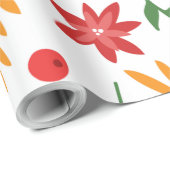 Papier Cadeau Papier d'emballage motif de Noël (Coin rond)