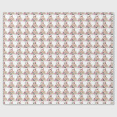 Papier Cadeau Papier d'emballage motif de vache d'anniversaire (Plat)