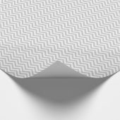 Papier Cadeau Papier d'emballage motif en chevron gris | Personn (Coin)