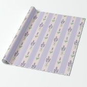 Papier Cadeau Papier d'emballage motif Lavender (Déroulé)