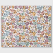 Papier Cadeau Papier d'emballage motif Pastel (Plat)