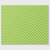 Papier Cadeau Papier d'emballage motif pois vert Apple (Plat)