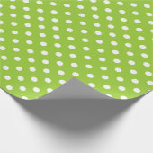 Papier Cadeau Papier d'emballage motif pois vert Apple (Coin)