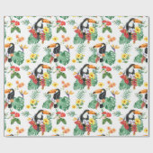 Papier Cadeau Papier d'emballage motif tropical (Plat)