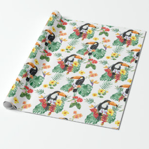 Papier Cadeau Papier d'emballage motif tropical