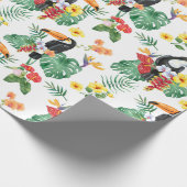Papier Cadeau Papier d'emballage motif tropical (Coin)