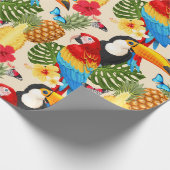 Papier Cadeau Papier d'emballage motif tropical (Coin)