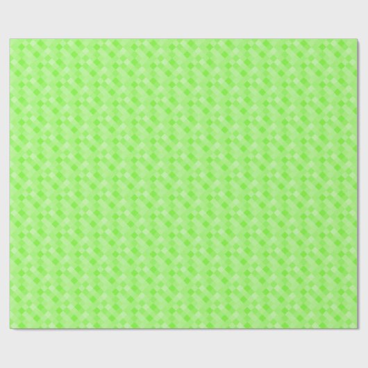 Papier Cadeau Papier d'emballage motif vert néon petit pixélisé (Plat)