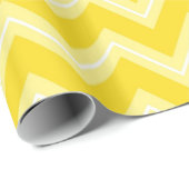 Papier Cadeau Papier d'emballage motif Yellows Chevron (Coin rond)