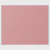 Papier Cadeau Papier d'emballage moyen rouge foncé et de blanc (Plat)