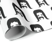 Papier Cadeau Papier d'emballage Mullet Party II (Coin rond)