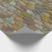 Papier Cadeau papier d'emballage mur en pierre (Coin)