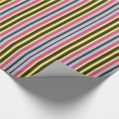 Papier Cadeau Papier d'emballage napolitain rayé (Coin)