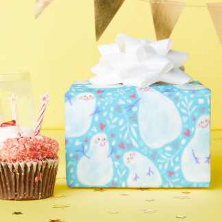 Papier Cadeau Papier d'emballage Noël Snowman