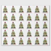 Papier Cadeau Papier d'emballage Noël Turtle Holiday (Plat)