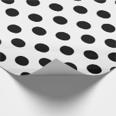 Papier Cadeau Papier d'emballage noir et blanc classique de (Coin)