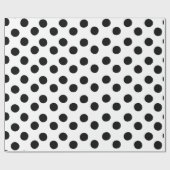 Papier Cadeau Papier d'emballage noir et blanc classique de (Plat)