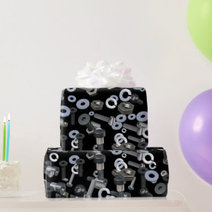 Papier Cadeau Papier d'emballage - Nuts et boulons