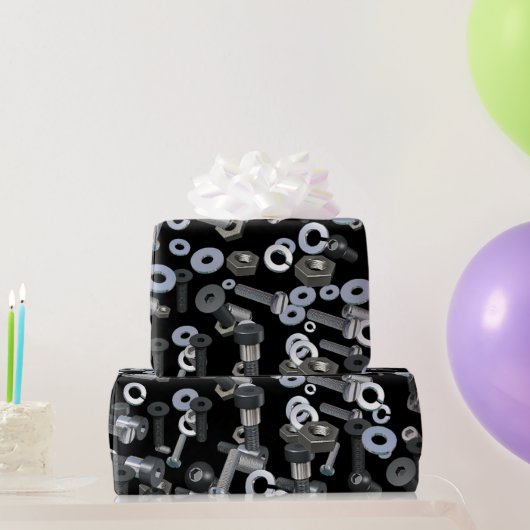 Papier Cadeau Papier d'emballage - Nuts et boulons (Cadeaux de fête)
