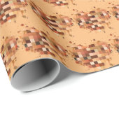 Papier Cadeau Papier d'emballage One World Heart (Coin rond)