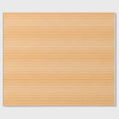 Papier Cadeau Papier d'emballage orange et blanc pour petits fro (Plat)