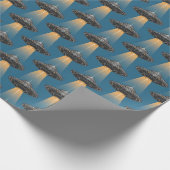 Papier Cadeau Papier d'emballage OVNI Art Déco (Coin)