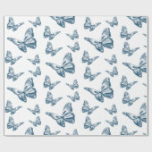 Papier Cadeau Papier d'emballage Papier papillon (Plat)