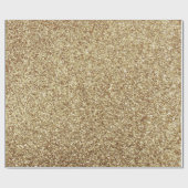 Papier Cadeau Papier d'emballage Parties scintillant or (Plat)