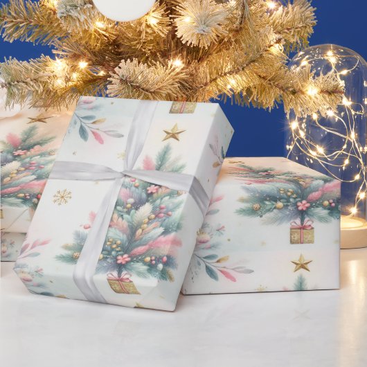 Papier Cadeau Papier d'emballage Pastel Christmas (Vacances)