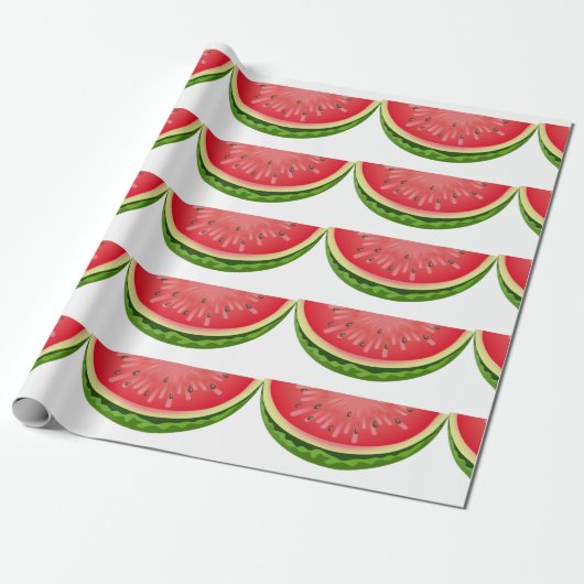 Papier Cadeau Papier d'emballage - pastèque (Déroulé)
