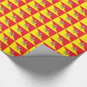 Papier Cadeau Papier d'emballage patriotique avec Drapeau de Sic (Coin)