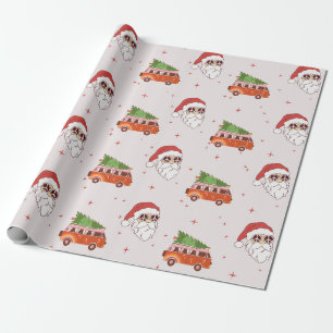 Papier Cadeau papier d'emballage Père Noël pour panneau de paix 